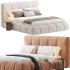 Almonzo Simple Modern Upholstered Bed Frame King By Casaspace - Thumbnail 2