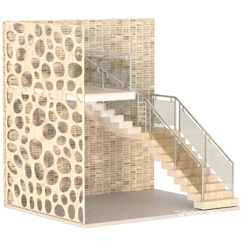 Wooden L Shape Staircase Image 4