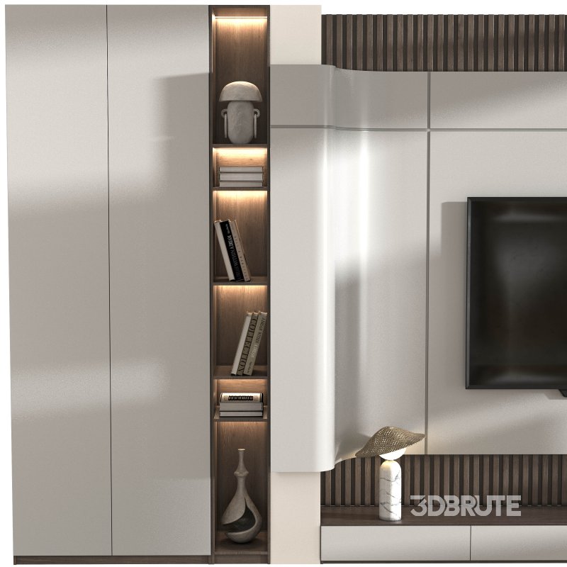 TV Wall set 04 Image 3