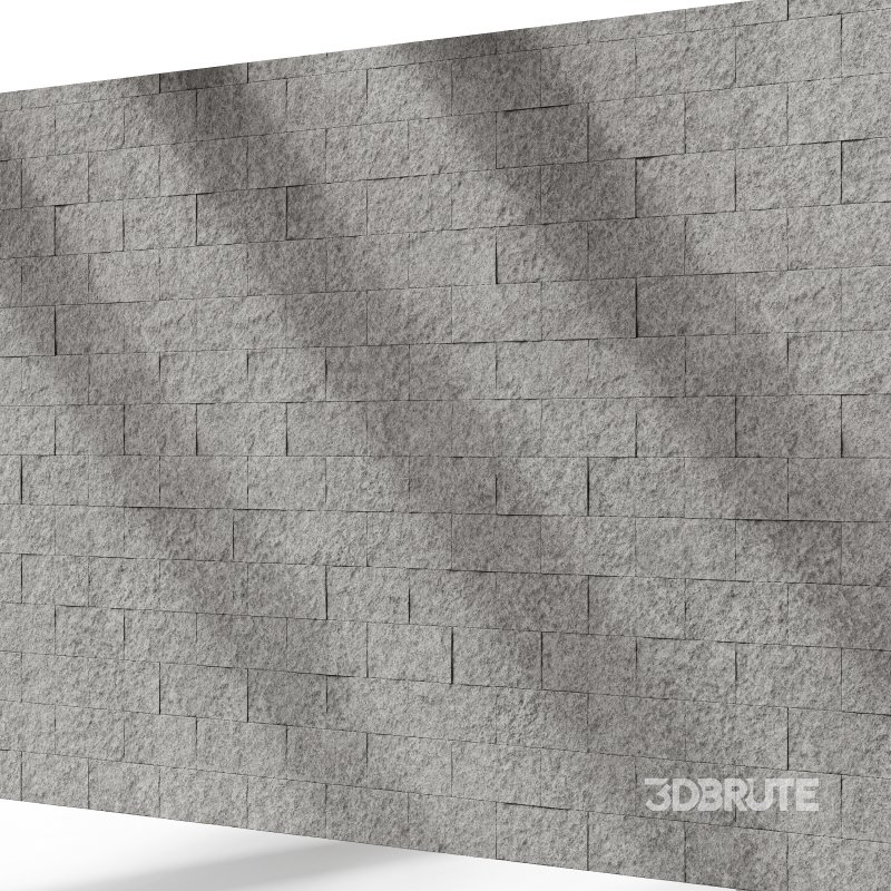 Split Face Stone wall 01 (Seamless) Image 5