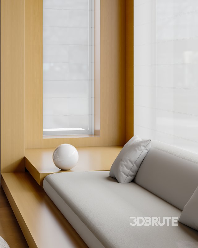 Modern living room and dining room interior scene Image 5