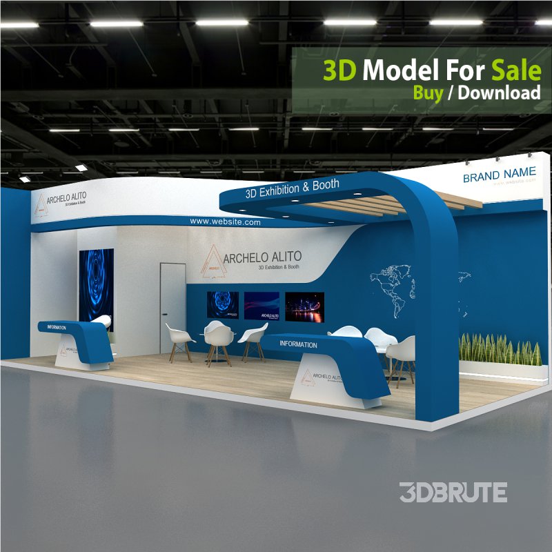 exhibition 3d model Image 2