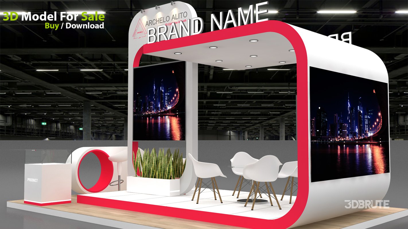3D Exhibition Booth Model Image 5