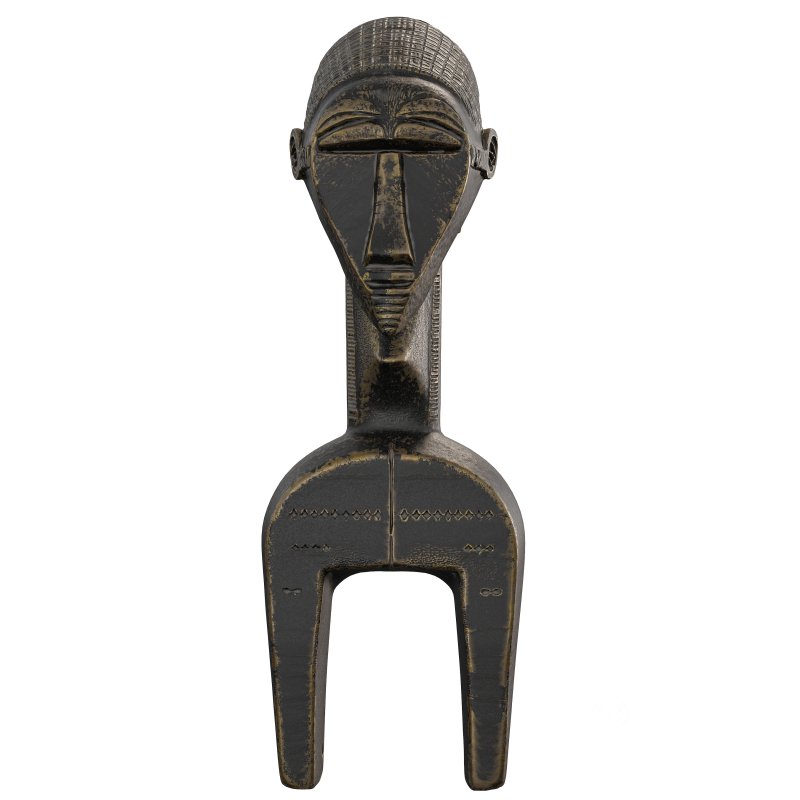 West African Heddle Pulley Figure Statue Image 2