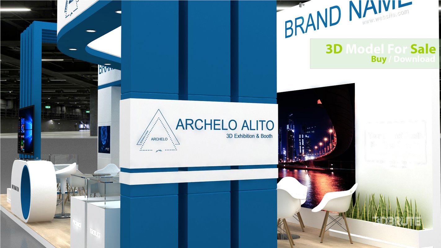 3D Exhibition Booth Model Image 6
