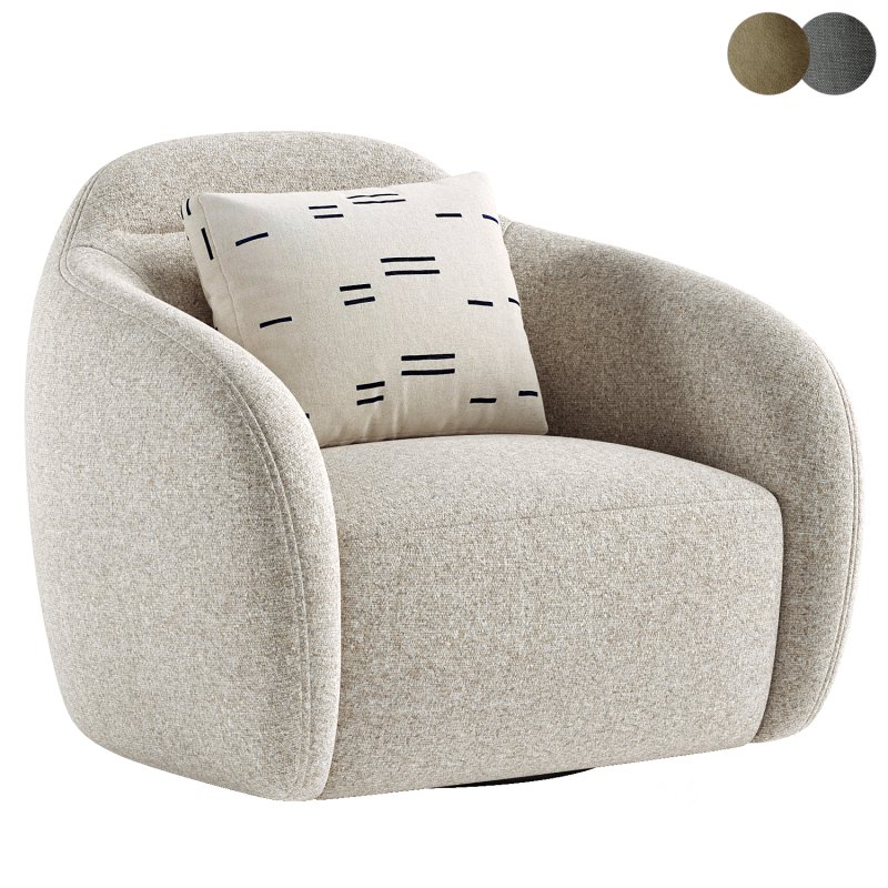 Ismo Swivel Lounge Chair Image 8