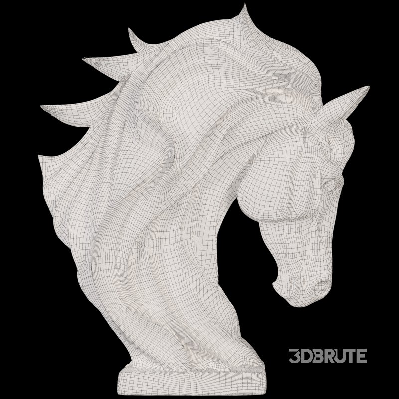 Horse Head Statue Image 4