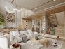 Modern living room and dining room interior scene - Thumbnail 5