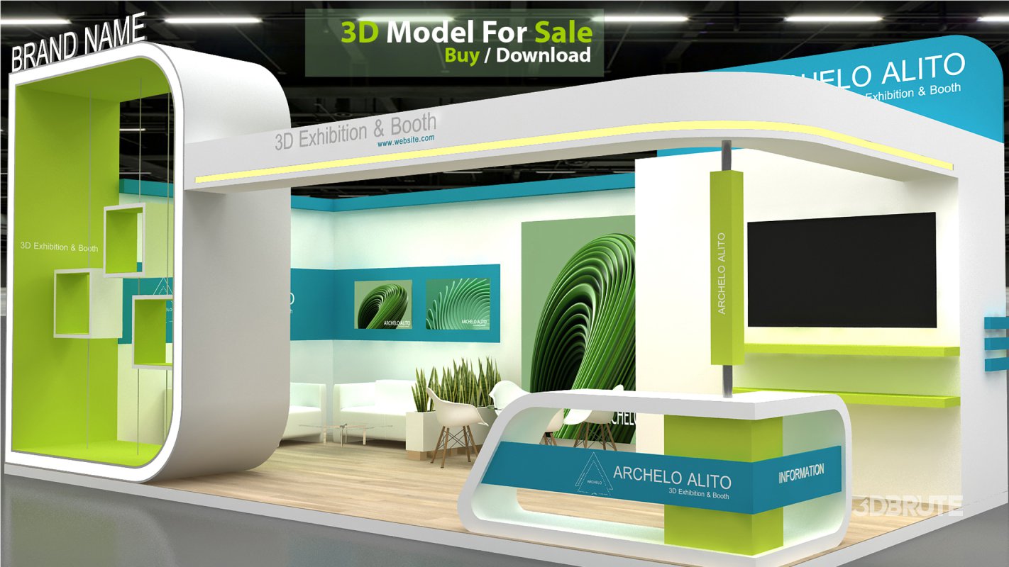 3d kiosk booth exhibition Image 3