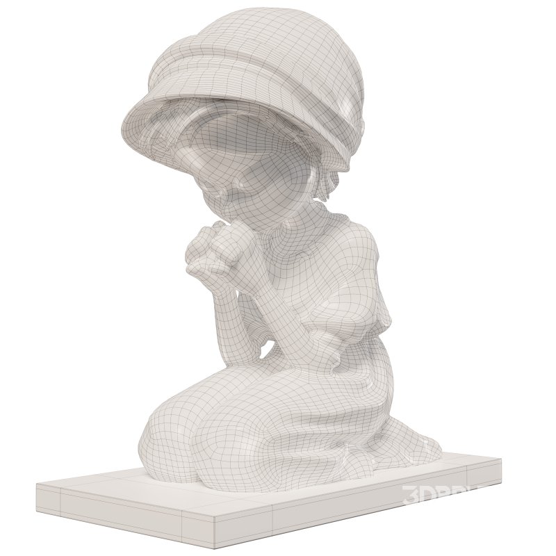 Prayer Girl Statue Image 1