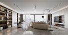 Modern living room and dining room interior scene - Thumbnail 1
