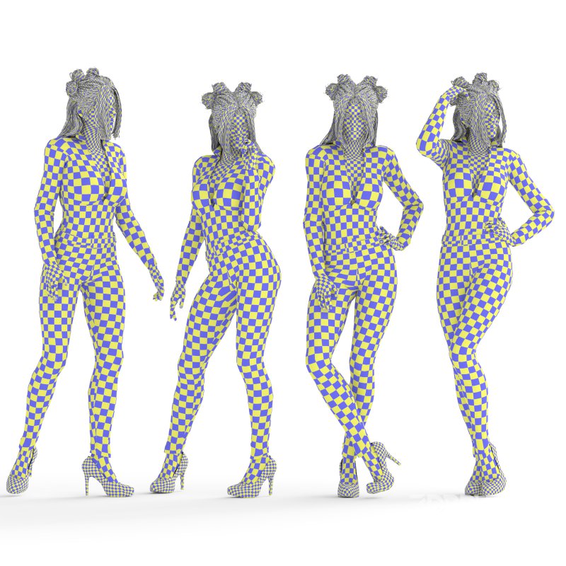 Cat Girl in 04 Poses Image 4