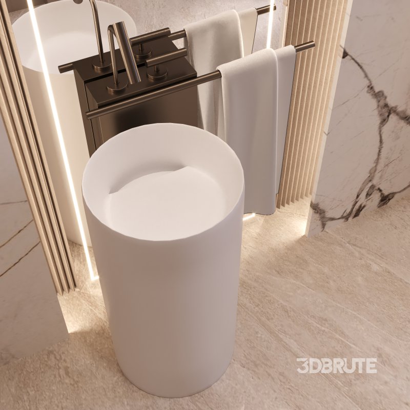 Luxury Unique Guest Bathroom Image 2