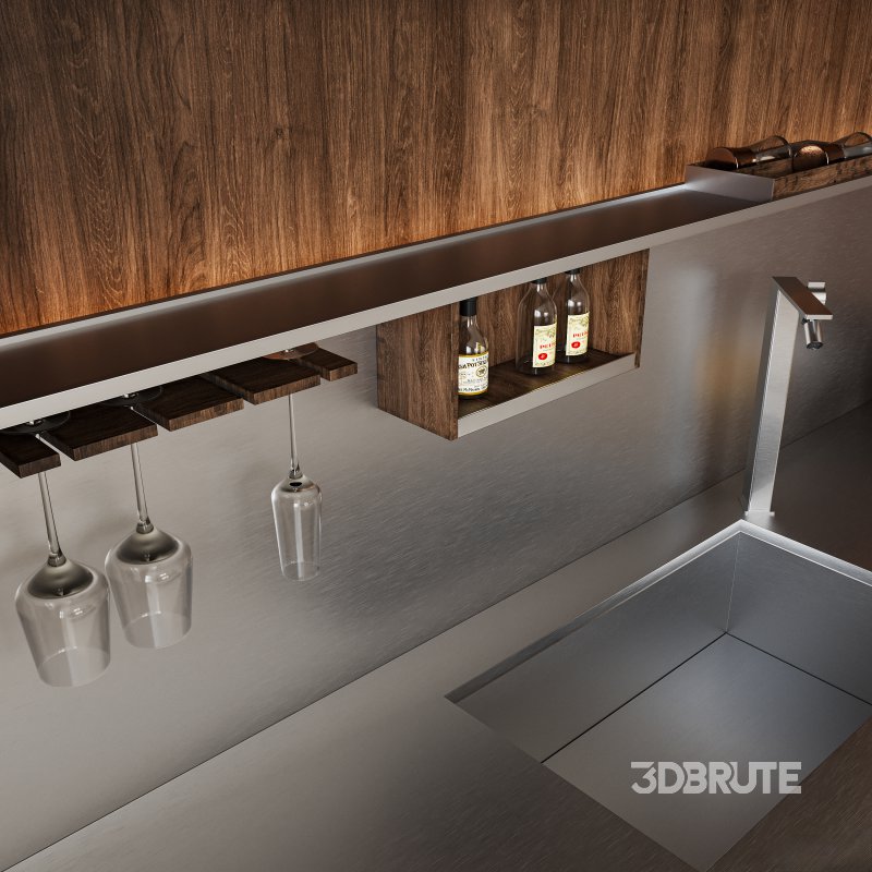 Modern living room and dining room interior scene Image 9