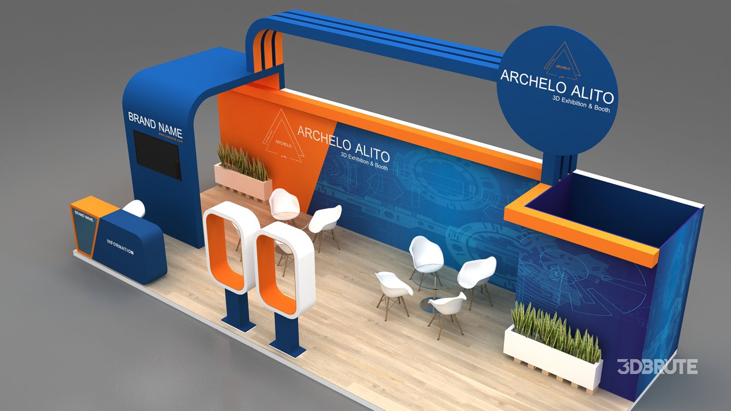 3d kiosk booth exhibition Image 6