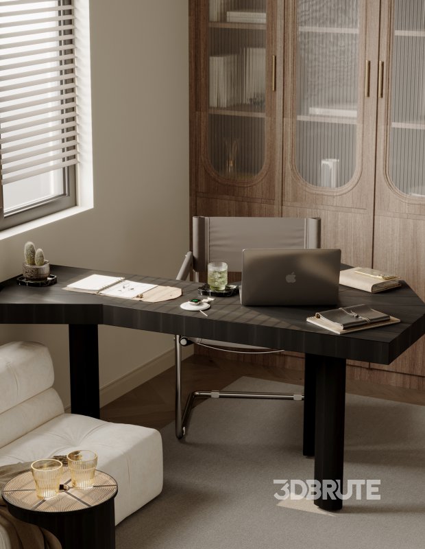 living room dining room kitchen office Image 5