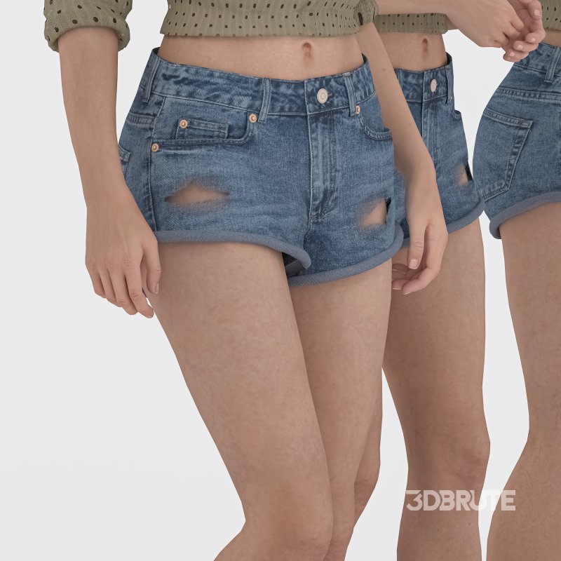 casual_woman in 5 poses Image 4