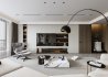 Modern living room and dining room interior scene - Thumbnail 4