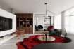 Modern living room and dining room interior scene - Thumbnail 8