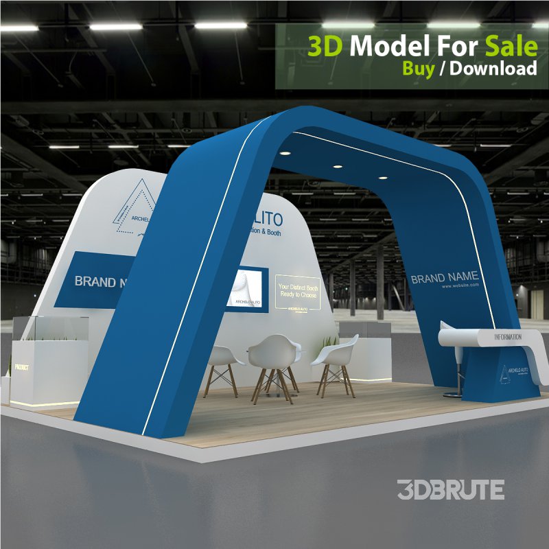 exhibition 3d model Image 7