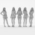 casual_woman in 5 poses - Thumbnail 5