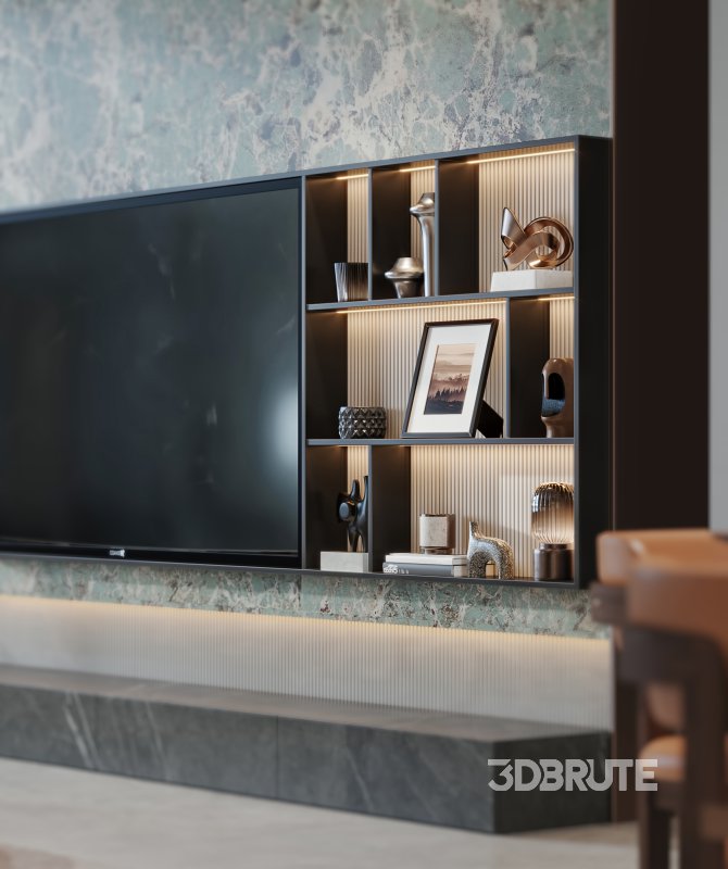 Luxurious living room and dining room Image 4