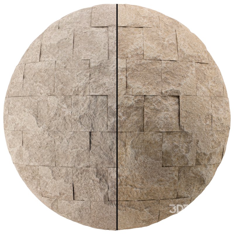 Split Face Travertine 02 (Seamless) Image 6