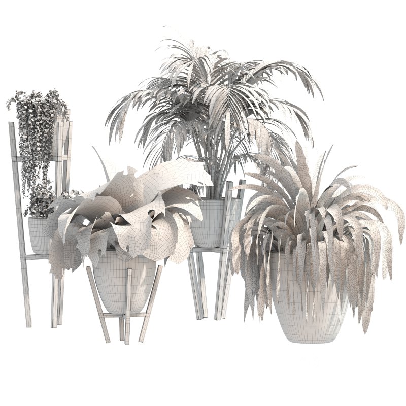 Stone Pot Plant Set Image 4