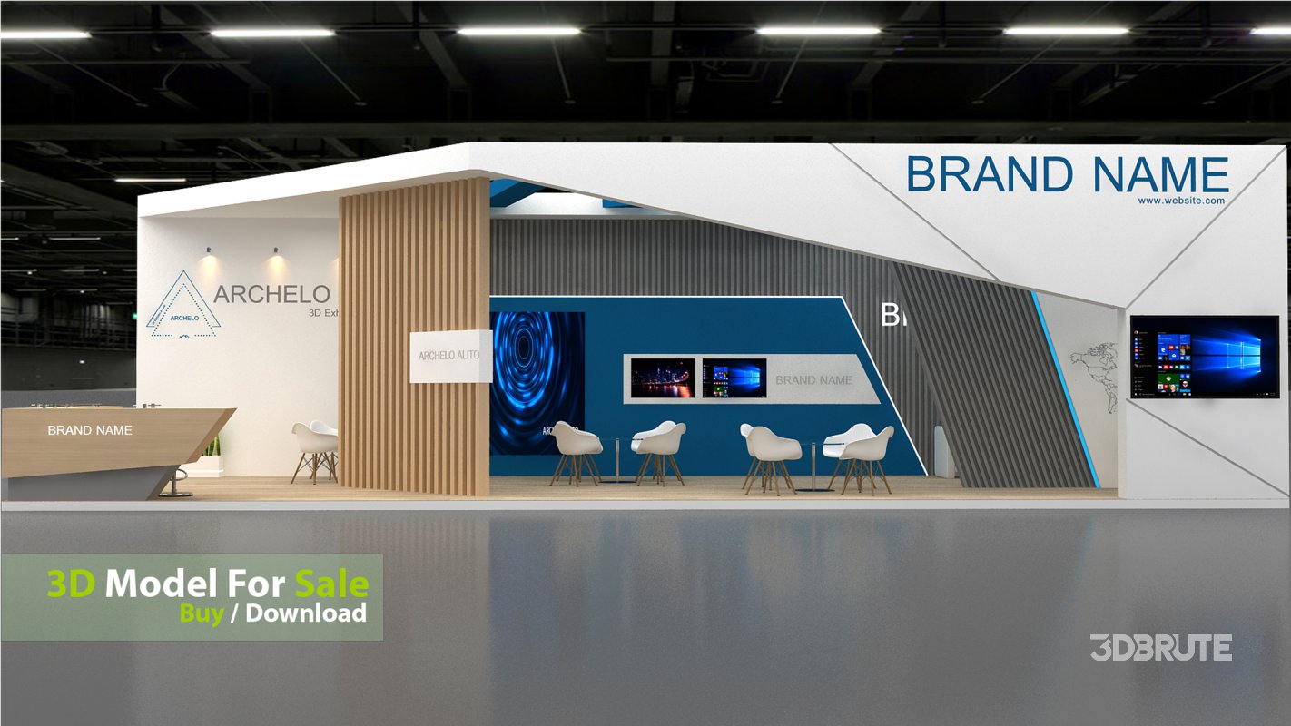 3d model stall Image 5