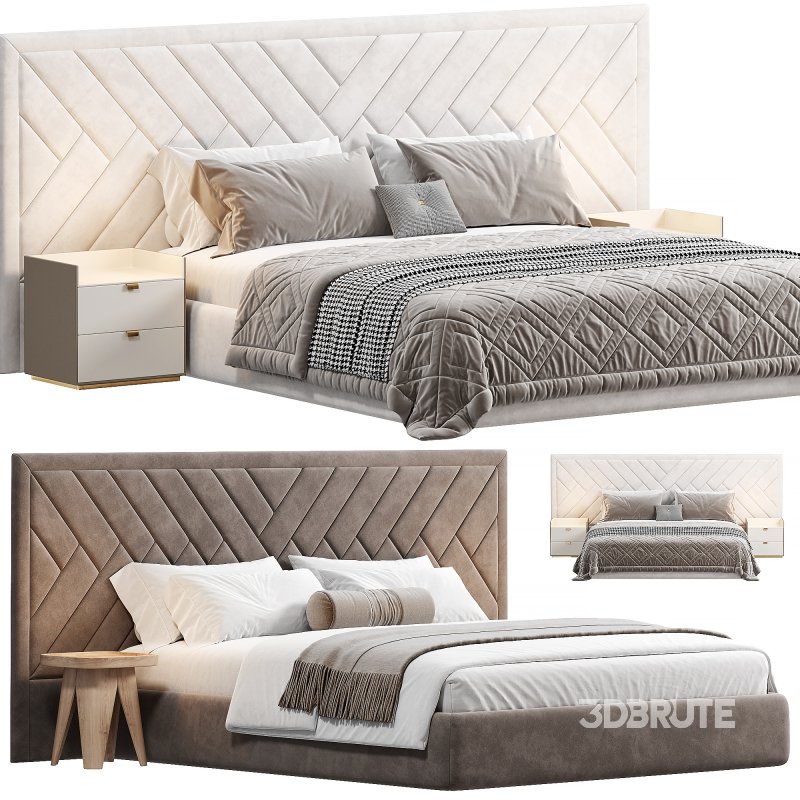 bed with wide headboard by sensorsleep Image 2