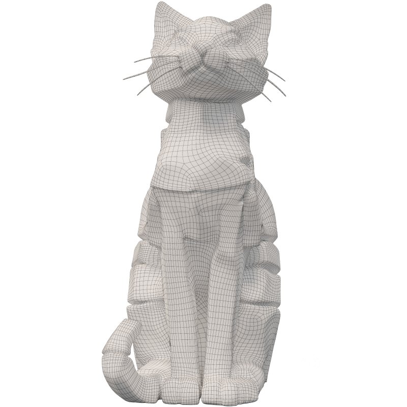 Rocky Cat Statue Image 1