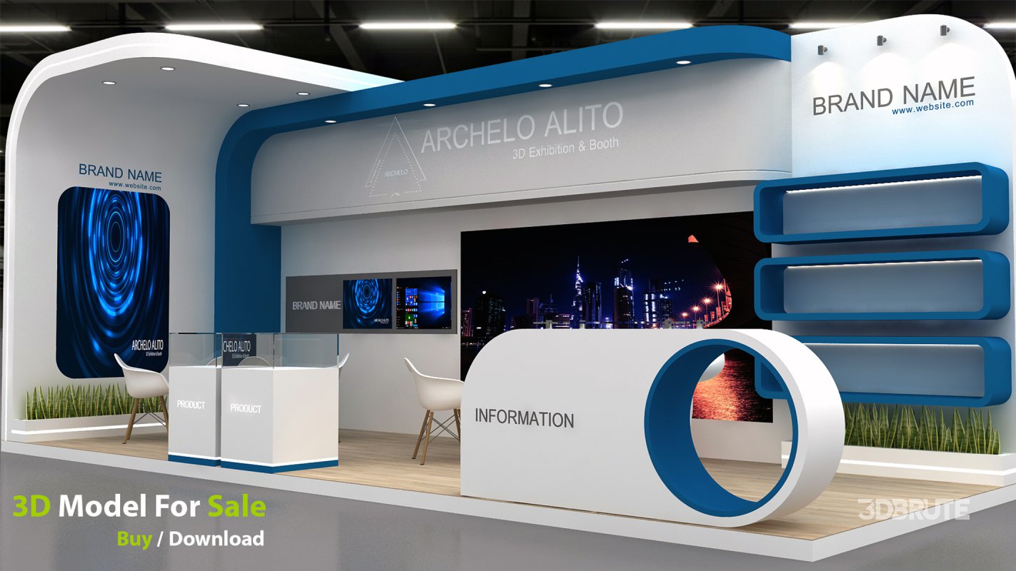 exhibition 3d model Image 1