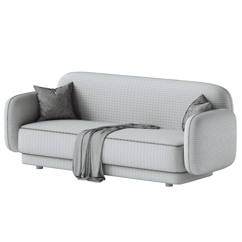 Kandor Textured Velvet Sofa Image 4