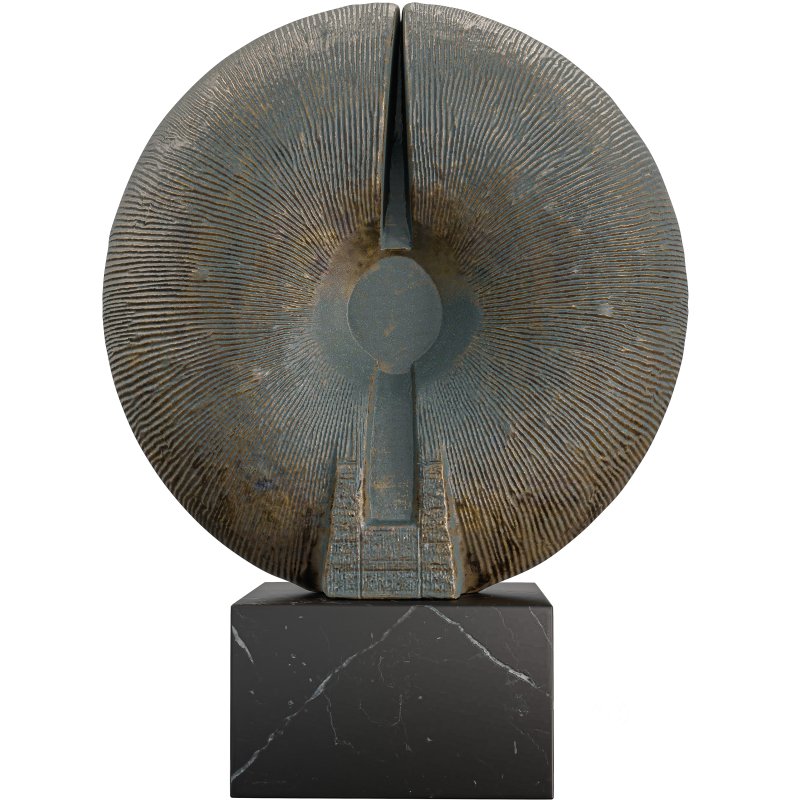 Radiant Circle Sculpture Modern Abstract Image 5