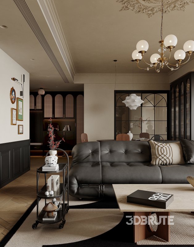 Luxurious living room and dining room Image 7