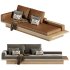 Beige Solid Wood Sofa - Thumbnail 4