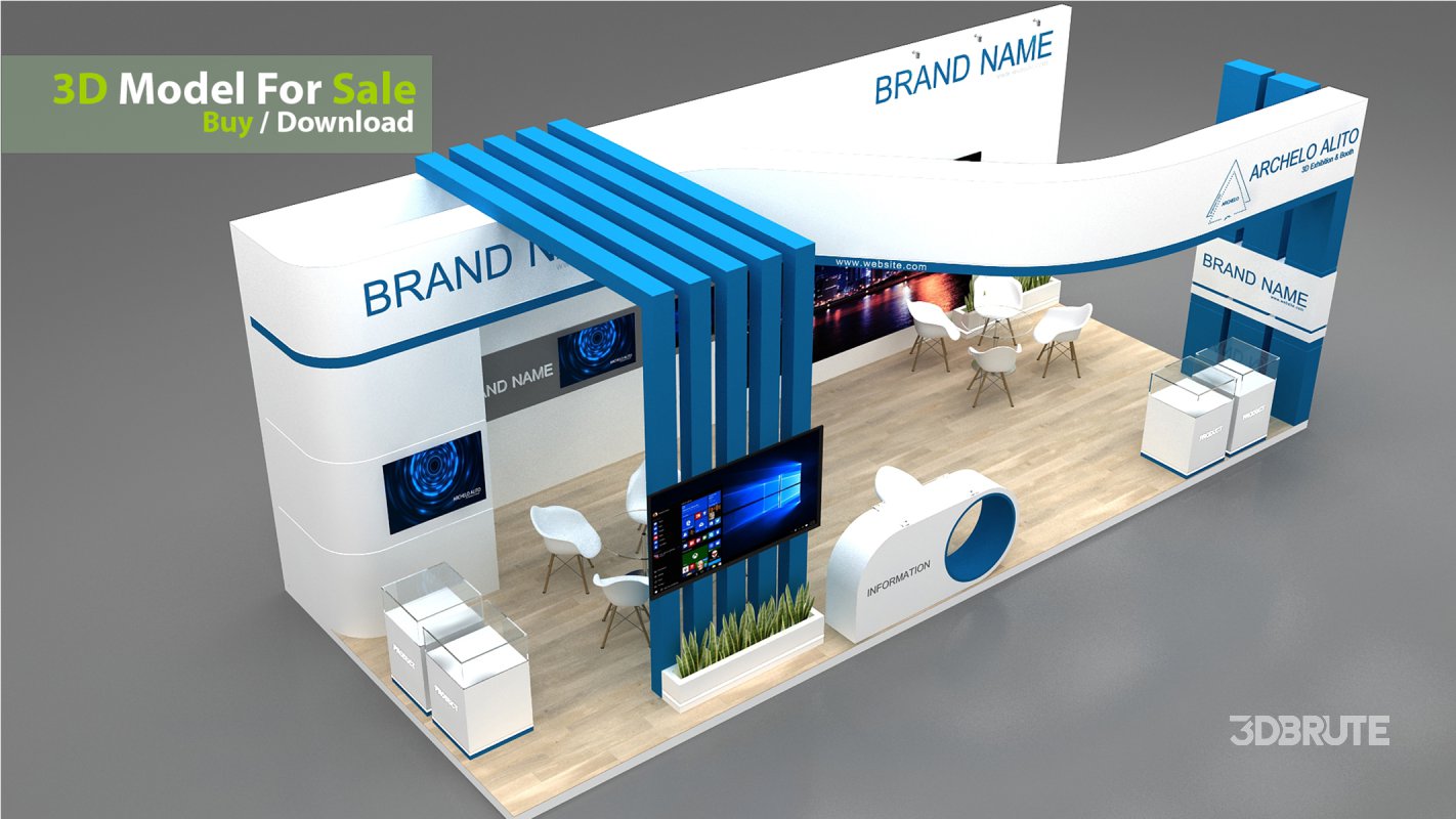 3D Exhibition Booth Model Image 7