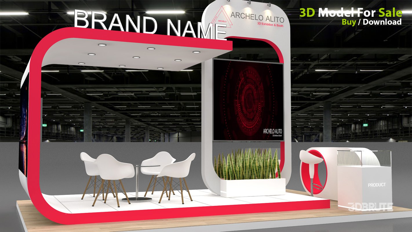 3D Exhibition Booth Model Image 2
