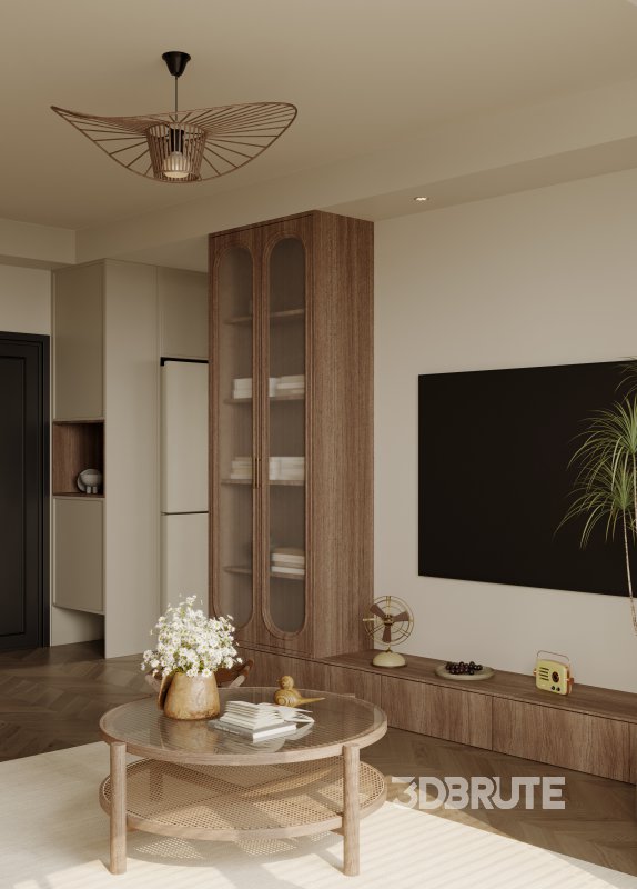 living room dining room kitchen office Image 8