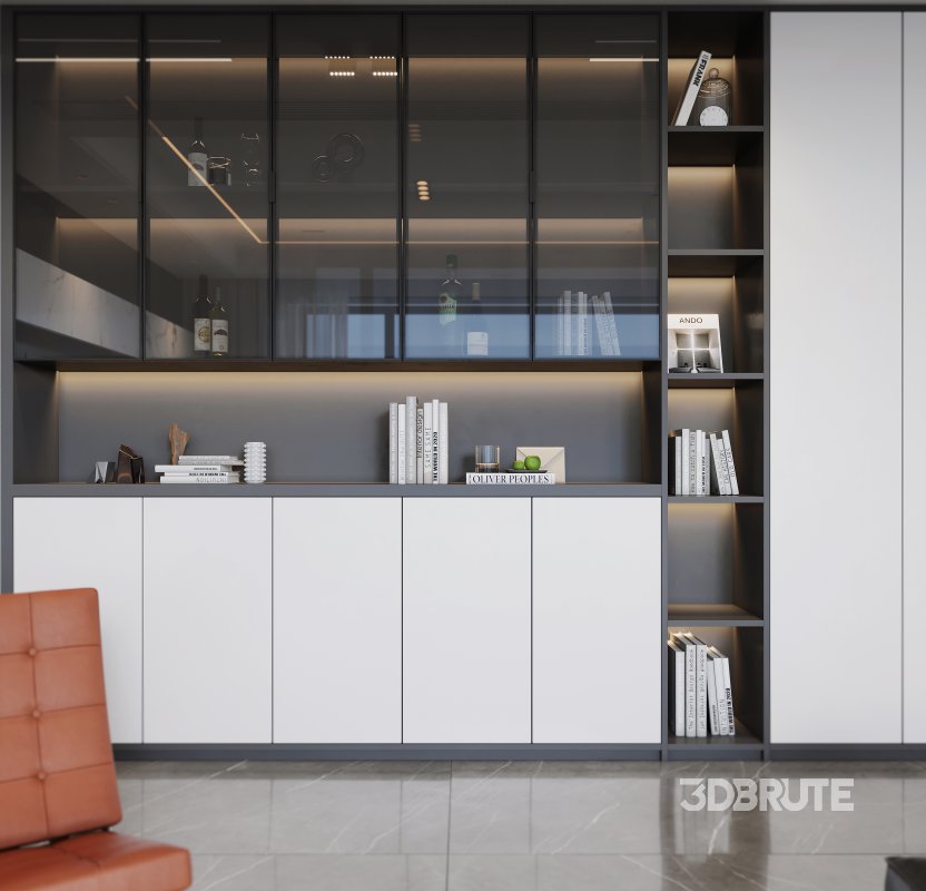 Modern living room and dining room interior scene Image 4