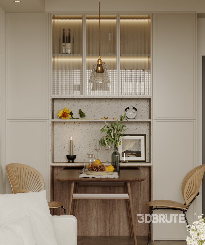 living room dining room kitchen office Image 6