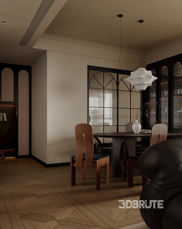 Luxurious living room and dining room Image 4