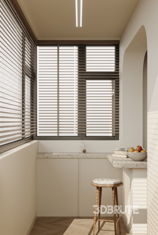 living room dining room kitchen office Image 2