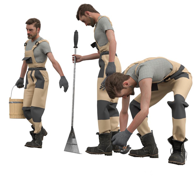 Gardener in 3poses Image 4