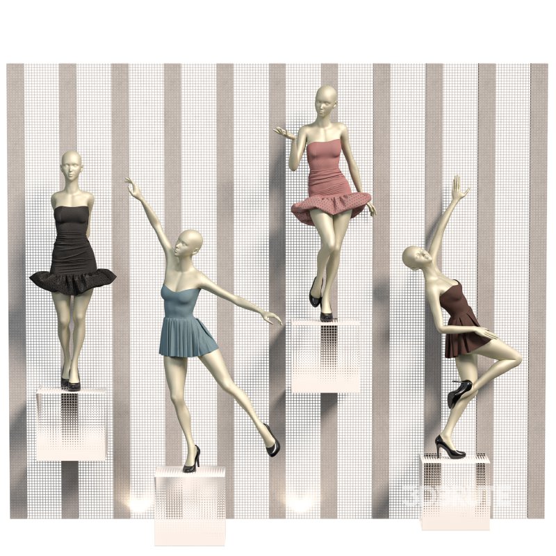 fashion mannequin set Image 5