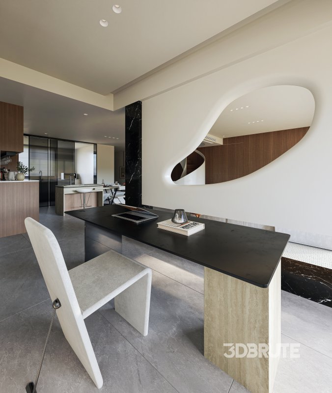 Modern living and dining room Image 3