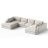 Oceanside 3-Piece Double Bumper Sectional Sofa - Thumbnail 4