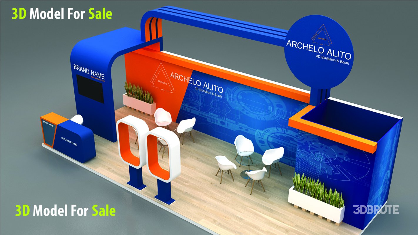 3d kiosk booth exhibition Image 8