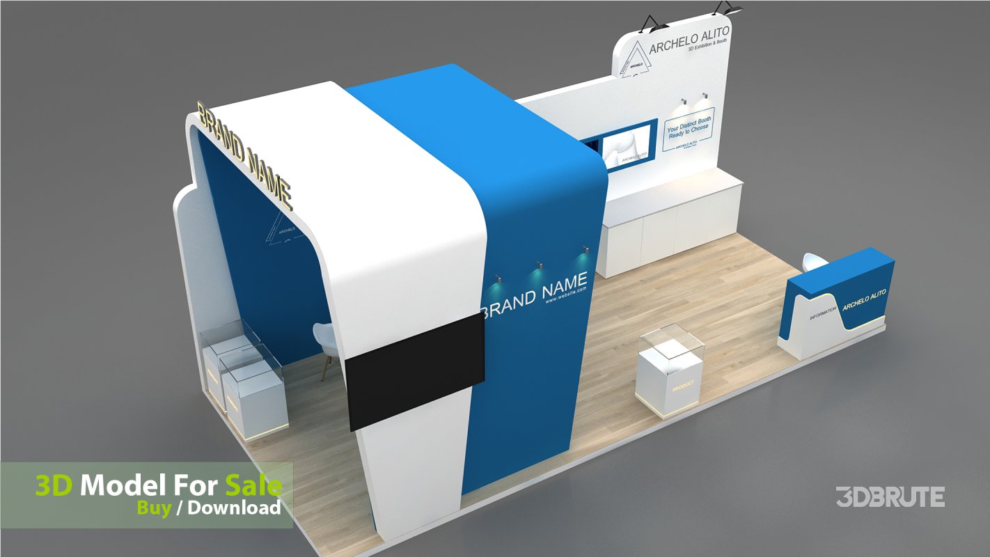 exhibition 3d model Image 8