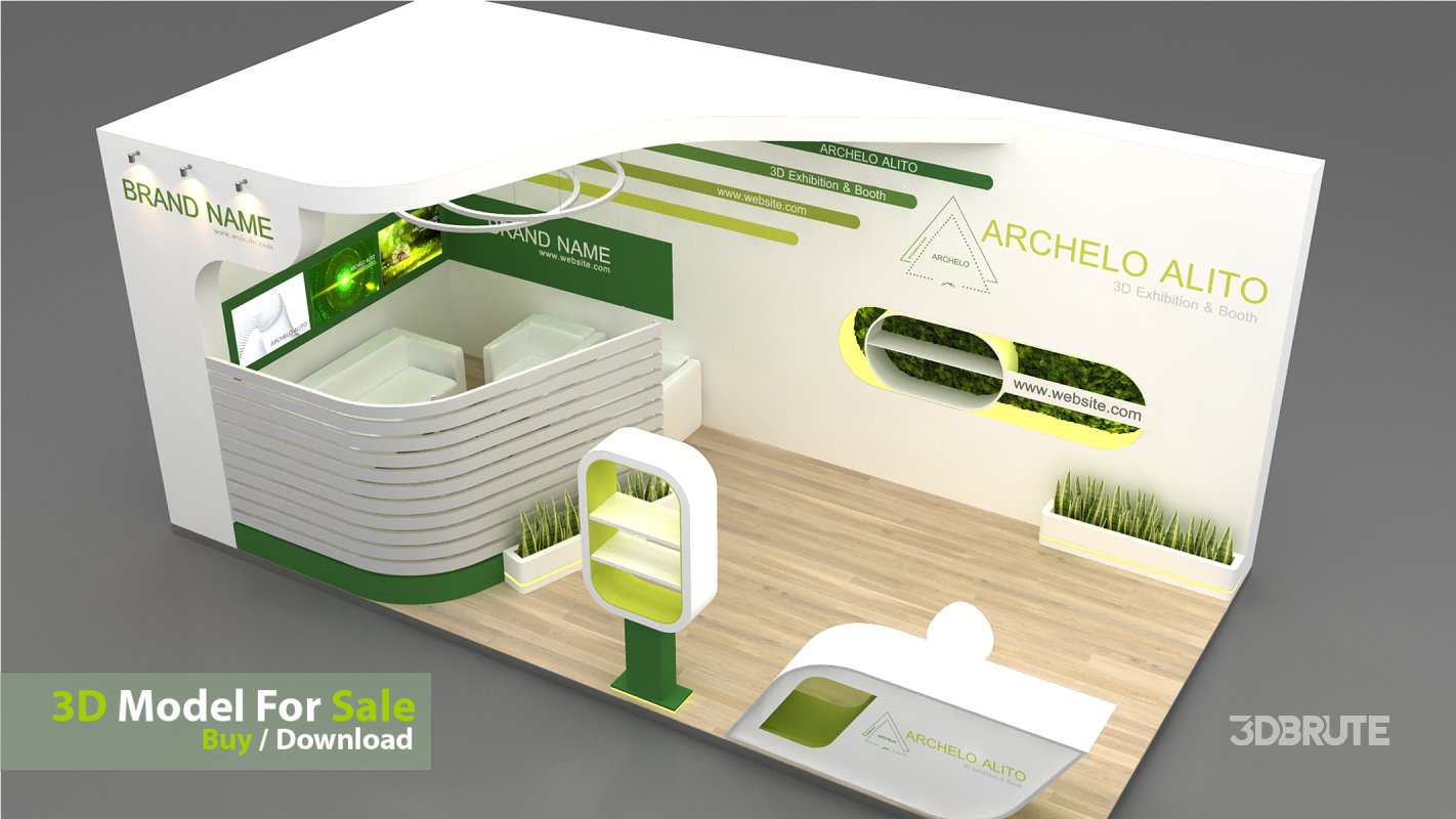 3D Stand Booth Model Image 4